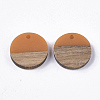 Resin & Walnut Wood Pendants RESI-S358-02C-18-2