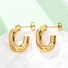 201 Stainless Steel Half Hoop Earrings EJEW-C501-16G-A-4