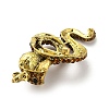 Snake Rhinestone Brooch Pin JEWB-A034-08AG-2