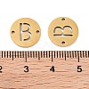 PVD Vacuum Plating 201 Stainless Steel Hollow Flat Round Links FIND-R149-03B-G-3