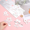 Flower Acrylic Mirror Wall Stickers DIY-WH0449-94-3