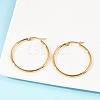 201 Stainless Steel Hoop Earrings EJEW-I245-20F-5