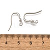 304 Stainless Steel Rhinestone Earring Hooks STAS-D310-01P-03-3