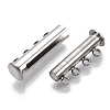Tarnish Resistant 201 Stainless Steel Magnetic Slide Lock Clasps STAS-S079-159P-2