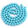 Painted Glass Bead Strands DGLA-S071-6mm-43-2