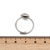 304 Stainless Steel Cuff Ring Components STAS-D372-03P-02-3