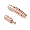 Ion Plating(IP) Column 304 Stainless Steel Bayonet Necklace Clasps
 STAS-O035-05RG-1