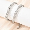 6MM Brass Pave Clear Cubic Zirconia Rectangle Tennis Necklaces KK-CBA4547-12P-3