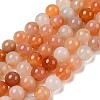 Natural Red Agate Beads Strands G-A248-A06-05-2