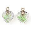 Glow in the Dark Luminous Glass Pendants GLAA-YWC0001-01E-1