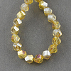 Electroplate Glass Beads Strands EGLA-R031-4mm-13-2
