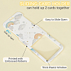 Plastic ID Card Sleeve with Polyester Lanyard Strap AJEW-WH20017-33G-5