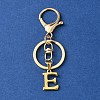 304 Stainless Steel Initial Letter Charm Keychains KEYC-YW00005-05-1