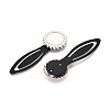 Alloy & Iron Bookmark Cabochon Settings PALLOY-N184-06S-2