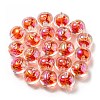 UV Plating Rainbow Iridescent Acrylic Beads OACR-A014-02H-3