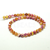 Natural Fire Crackle Agate Bead Strands G-K166-06F-8mm-05-4