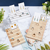 7-Slot Rectangle Wood Jewelry Slotted Display Stands ODIS-WH0030-29B-5