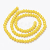 Opaque Solid Color Glass Beads Strands X1-EGLA-A034-P8mm-D04-2