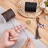 2 Rolls 2 Colors Waxed Cotton Cords YC-PH0001-52D-3