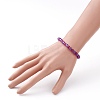 Transparent Acrylic Round Beads Stretch Bracelets for Kids BJEW-JB06505-5