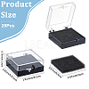 20Pcs Transparent Plastic Loose Diamond Storage Boxes with Sponge Inside CON-CL0001-24-2