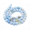 Natural Aquamarine Beads Strands G-E561-01-8mm-2