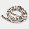 Electroplate Opaque Glass Beads Strands EGLA-A034-P2mm-N16-2