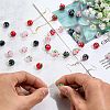 20Pcs Handmade Lampwork Bumpy Beads LAMP-SZ0001-52A-4