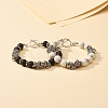 Natural Lava Rock Stone Essential Oil Diffuser Bracelets for Men Women BJEW-TA00011-4