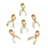 201 Stainless Steel Pendant Pinch Bails STAS-P223-16G-B-1