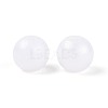 Rubberized Style Rainbow Opaque Acrylic Beads MACR-T010-6mm-08-01-3