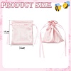 Satin Cloth Drawstring Pouches with Flower ST-CJ0048-001C-2