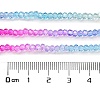 Transparent Painted Glass Beads Strands X1-DGLA-A034-T2mm-A14-3