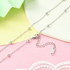 304 Stainless Steel Satellite Chain Necklace for Men Women NJEW-YW0001-09-5