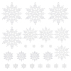 Christmas Plastic Snowflake Pendant & Cabochons Making Findings Kits DIY-SC0026-70-1
