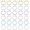 150Pcs 6 Colors Plastic Loose Leaf Book Binder Hinged Rings FIND-TA0010-54C-2