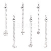 6Pcs 304 Stainless Steel Ends Chains FIND-TA0010-79-1