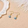 Enamel Evil Eye Dangle Earrings EJEW-JE04987-5