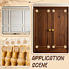 20Pcs Carved Wooden Display Decorations AJEW-ME0002-57-5