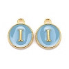 Golden Plated Alloy Enamel Charms ENAM-S118-04I-1