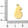 304 Stainless Steel Fruit Enamel Pendants STAS-G362-04G-11-3