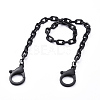 Personalized ABS Plastic Cable Chain Necklaces NJEW-JN02849-01-1