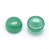 Natural Dyed & Heated Green Onyx Agate Cabochons G-P393-R05-10MM-2