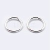 925 Sterling Silver Open Jump Rings STER-F036-02S-1x8mm-2