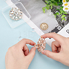 2Pcs Alloy Rhinestone Shoe Decorations AJEW-FG0003-72B-3