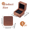 2-Slot Wooden Finger Ring Boxes OBOX-WH0007-18-2