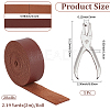 2Roll PU Leather Ribbon DIY-CL0002-64-2