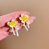 Alloy Flower Stud Earrings for Women WG441DE-01-1