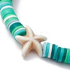 12Pcs 12 Color Polymer Clay Heishi Surfer Stretch Bracelets Set BJEW-JB10011-4