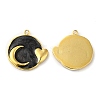 Real 18K Gold Plated 304 Stainless Steel Pendants STAS-A084-25G-02-1